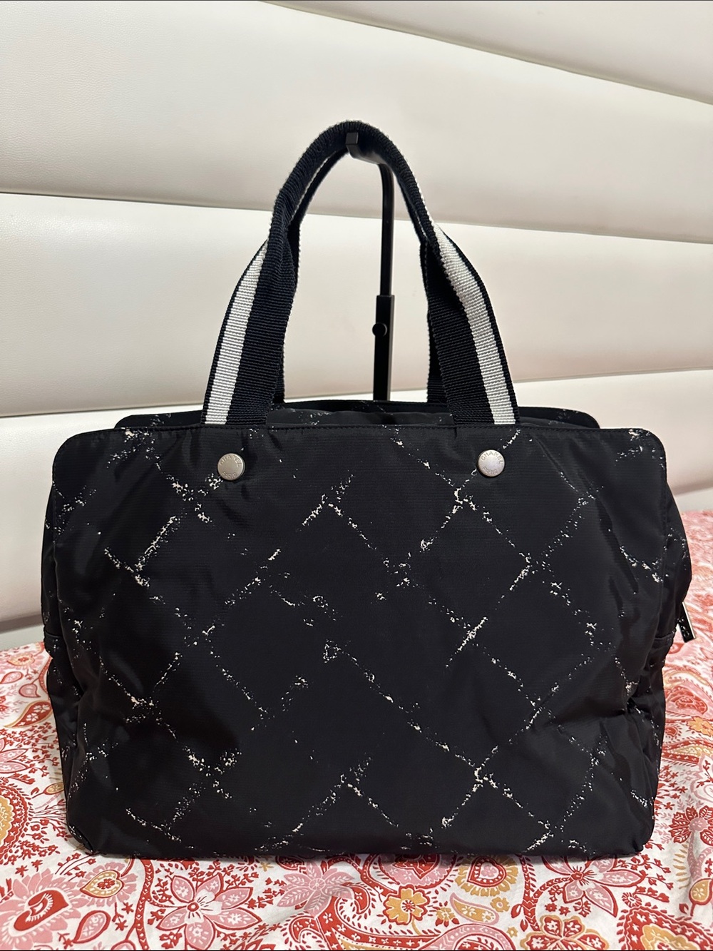 Chanel Old Travel Line Nylon Overnight Bag - Picture 2 of 14
